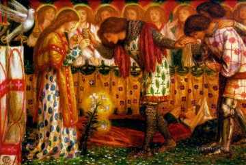 Sir Galahad Pre Raphaelite Brotherhood Dante Gabriel Rossetti Oil Paintings